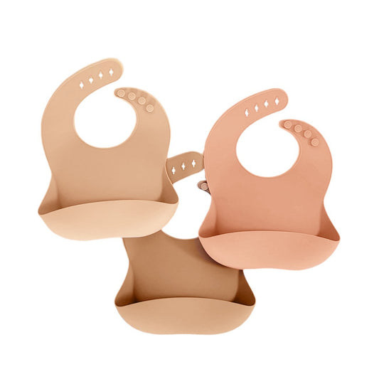 Lätzchen 3er Set (Apricot/Muted/Braun) Mein Shop